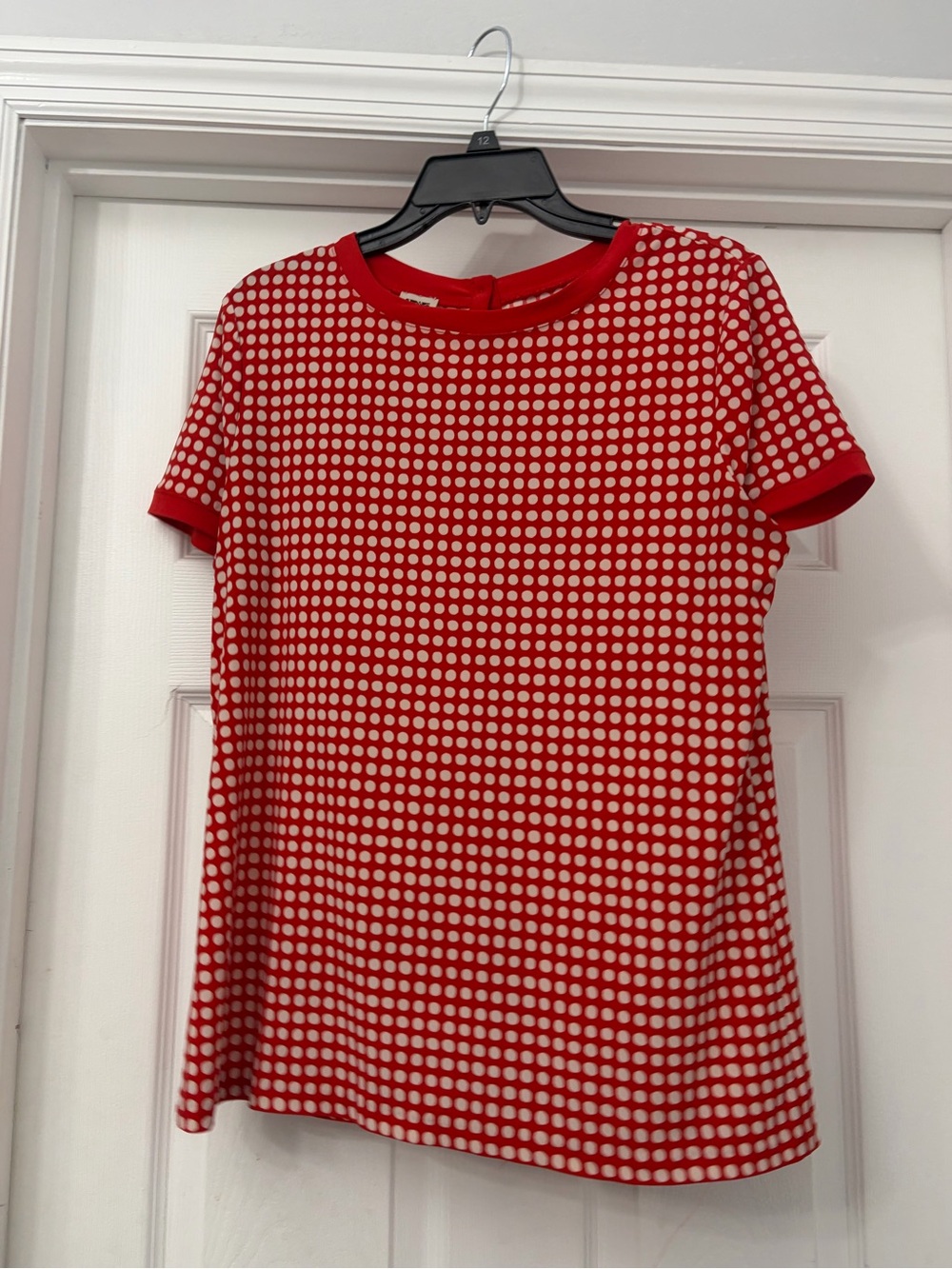 Animal Red and White Polka Dot Top